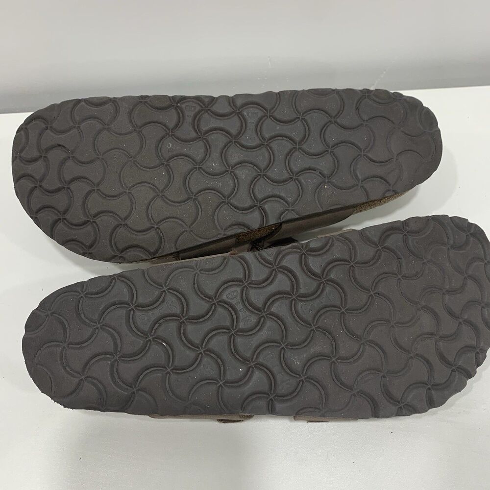 Birkenstock Mayari Brown Leather Loop Slip On Sandals Shoes Womens Sz 9-9.5/EU40 - Picture 10 of 11